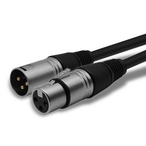 CableMate 캐논(XLR) 마이크 연장케이블 10m/CM-XF010/6mm 케이블 두께/알루미늄 차폐/캐논XLR(수)-캐논XLR(암)/연동선/하울링및 노이즈 최소화