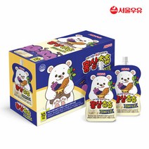 [서울우유] 홍삼츄츄 블루베리 포도 100ml 10팩, 단품, 선택:홍삼츄츄 블루베리.포도 100ml 10팩