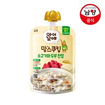 남양유업 맘스쿠킹 유아 이유식 12개월 소고기두부 100g, 맘스쿠킹 유아 이유식(12개월~) 소고기두부 100g