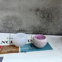 초틀 비누몰드 몰드 콘크리트용 베이스 장식품 실리콘 소형 및 대형 캔들 홀더 석고 드립, 7