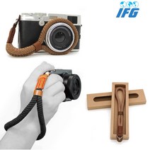상세설명참조 IFG DSLR 미러리스 카메라 밧줄형 로프 손목스트랩, 브라운
