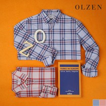 올젠 빅 체크 캐쥬얼 셔츠 ZOB1WC1304