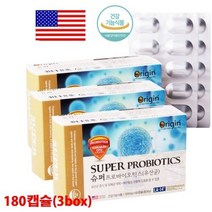 미국산 슈퍼 프로바이오틱스 100억 유산균 락피더스균 함유 180정