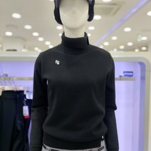 팬텀골프웨어 F 221A4SR652_BK 팬텀 여성 변형 하이넥 긴팔 니트
