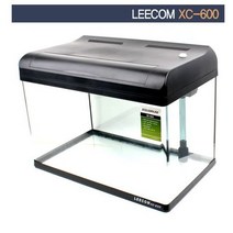 리콤 일체형어항 XC-600[곡면-LED조명]블랙