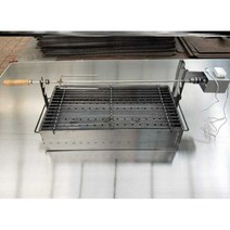 전동 통돼지바베큐기계 자동 야생먹방 회전 숯불구이, (대형) 보조배터리 겸용 모델