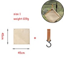 캠핑 온수 매트 전기장판 차박 거실캠핑용 내화성 유리 코팅 천 매트 야외용 난연 담요 바베큐용 절연 패, 09 45X45cm set