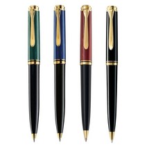 PELIKAN 펠리칸 볼펜 K600 (블랙 녹색 청색 적색), 적색
