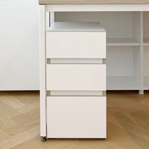 플레인 3단 책상서랍장, 플레인 3단 책상서랍장 화이트
