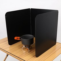 생활꿀템 기름튐방지 가드 가스렌지 가림막 블랙 3단, 1개