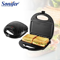 와플기계 붕어빵기계 와플메이커 와플 Sonifer-붙지 않는 코팅 전기 와플 조리기 버블 에그 케이크 샌드위, 01 Sandwich Maker_03 AU