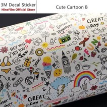 범용 60mm x 1.5m 렌즈 데칼 스킨 캐논 니콘 스티커 프로텍터 안티 스크래치 커버 필름, 25 Cute Cartoon