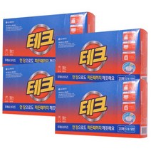 테크 간펀시트 세탁세제 후레쉬브리즈향, 20개입, 4개