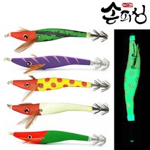 손피싱 뉴 이카메탈 한치 에기 낚시 채비 슷테 봉돌, 리얼수박, 80g