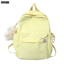 DFMEI 심플 모노톤 여성 백팩