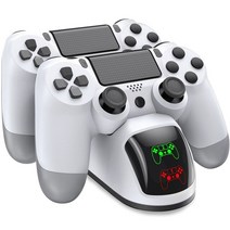 ps4거치대 PS4 듀얼 usb 핸들용 고속 충전 독 스테이션 충전기 플레이 스테이션 4ps4 슬림프로 게임 컨트롤러 조이스틱 게임 패드, CHINA_W20