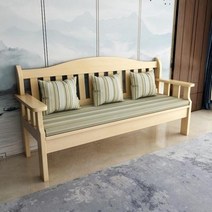 카페의자 긴소파 편백나무소파 평상형쇼파 원목 소파 콤비 심플 모던 3인승 미니 거실