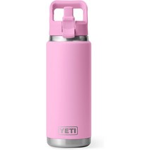 예티 YETI 램블러 26온스 텀블러 빨대 뚜껑 보틀 진공 단열 Power Pink 휴대용 등산 캠핑 여행 산책
