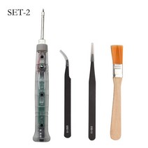 버닝 우드버닝 납댐 burning USB 납땜 인두 세트 납땜 펜 홈 학생 DIY 휴대 전화 수리 납땜 도구, SET-2