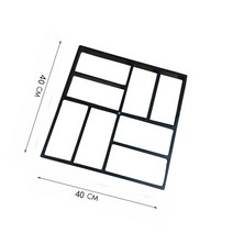 정원 도보 포장 금형 DIY 수동 시멘트 벽돌 돌 도로 콘크리트 경로 메이커 재사용 가능한, 한개옵션1