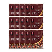 청정원 엄마손맛 맞벌이 우리가족 맛있는 중화춘장 250g(파우치) x15개 업소용 짜장밥 볶음밥 떡볶이 아이짜장 신혼부부 자취 중화요리 양파, 15세트