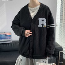 이지핏 10대 20대 남자 봄코디 R패치 가디건 간절기 아우터