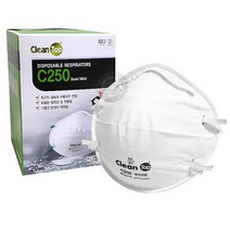 에버그린 크린탑 C250 1박스 20개 2급 방진마스크, 단품