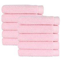 어메니티타올 30수 170g 부드러운 호텔 수건 세트, 10장, 라이트핑크