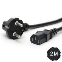 티테크놀로지 국산 AC코드 10A 파워케이블 전원케이블, 2m, 1개