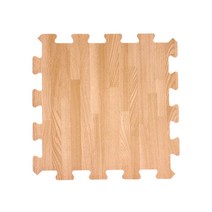 베베앙 가성비퍼즐매트 심플스 어린이안전매트 30x30x1cm, 오크우드(6장)