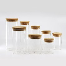 다양한 코르크 LED 유리병 밀폐 용기 젤캔들 캡슐보관함, LED코르크유리병, (8.5cmx20cm)