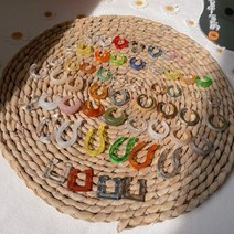 남성 여성 고등학생 중학생 답례품 생일 화이트 귀찌 발렌타인 아크릴 남자친구 이어커프 여자친구 커플 컬렉션 선물 데이