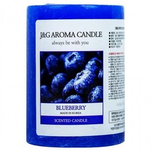 찐알짜 제이앤지 아로마 향초 1호(블루베리) 120g, 상세페이지 참조