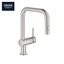 Grohe 그로헤 민타 32322DC2 수퍼스틸 풀아웃 이중샤워헤드 싱글레버 싱크대 주방수전 독일직배송, 1개