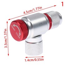 자전거 바퀴 공기주입기 튜브 공 에어 펌프 휴대용 산악 co2 실린더 가스 노즐 빠른 팽창기 풍선 헤드 어댑터 승마 비상 액세서리, 1, 01 1pc