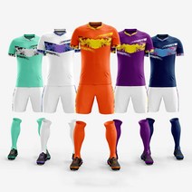 반팔 커스텀 나염 축구유니폼 축구복세트 R910