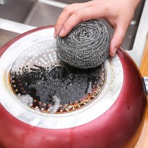 1+1 40G 철수세미 설거지솔 탄냄비 녹제거 기름때제거, 1+1)2개