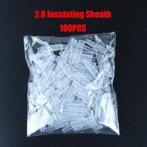 전동킥보드안장 의자 부품 50 개/몫 28/48/63mm 여성과 남성 압착 단자 커넥터 금 황동/은색 자동차 스피커 전선 세트, 2.8 Sheath