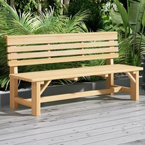 야외벤치 목재 인테리어 테라스 베란다 평의자 원목, 브라운 길이 160 폭 40 높이 80