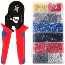 유압 프레스 클림핑 커팅 압착기 압축기 0.08-10mm 관형 펜치 세트 새로운 1200pcs 터미널 미니 펜치 hsc8 정밀 클램프 키트, 빨간 플라이어 and1200pcs