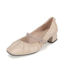 [AK수원점] 바바라 양가죽 셔링 큐빅스트랩 펌프스 BBG135BE