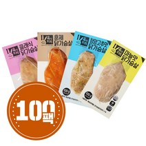 육식토끼 소프트 닭가슴살 100g 10kg 100팩 스팀, 마늘맛