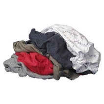 Buffalo Industries (10085PB) 재활용 멀티 컬러 티셔츠(걸레용) 묶음 당 22.7 kg(50 파운드), 25 lb Bag, White