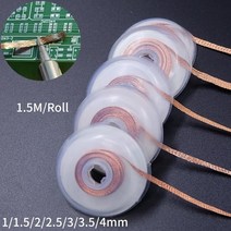 용접용품 망치 토치 앞치마 토시 보호구 헬멧 납땜 제거 꼰 테이프 구리 용접 솔더 제거제 11.522.534mm 와이어 납땜 심지 주석 리드 코드 플럭스 bga 수리 도구, 4mm, 10개