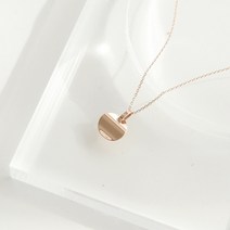 루미르주얼리 14k 로즈골드 웨이브 코인 펜던트 여자 여성 데일리 원형 큐빅 심플 금 목걸이 팬던트 셀프선물 생일