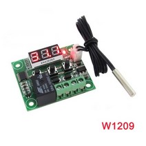 온도 컨트롤러 / W1209 / 전용 케이스 / DC12V, DC12V 온도 컨트롤러 + 전용 케이스, 1개