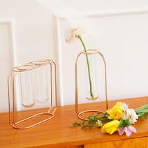 봄맞이 집꾸미기 꽃꽂이취미용 골드 꽃병 홈데코 홈인테리어 자취방 화병선물 원룸 1인가구 홈스타일링, 골드(더블)