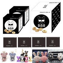 도그독 큐빅베어 크롬베어 차량용 방향제 전용 리필킷 2팩세트, (2팩리필세트) 크롬베어, 라일락 x 2팩