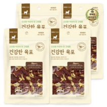 라이브잇 굿데이 건강한 육포 강아지 간식 80g, 오리가슴살+황태 혼합맛, 32개