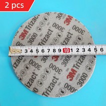 자동차 스프레이 페인트 연마용 정밀 피라미드 3M 스폰지 사포 P3000 6 인치 152mm 연삭, 02 3000grit 2pcs